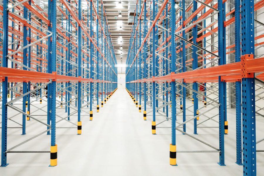 very narrow aisle for warehouse racking