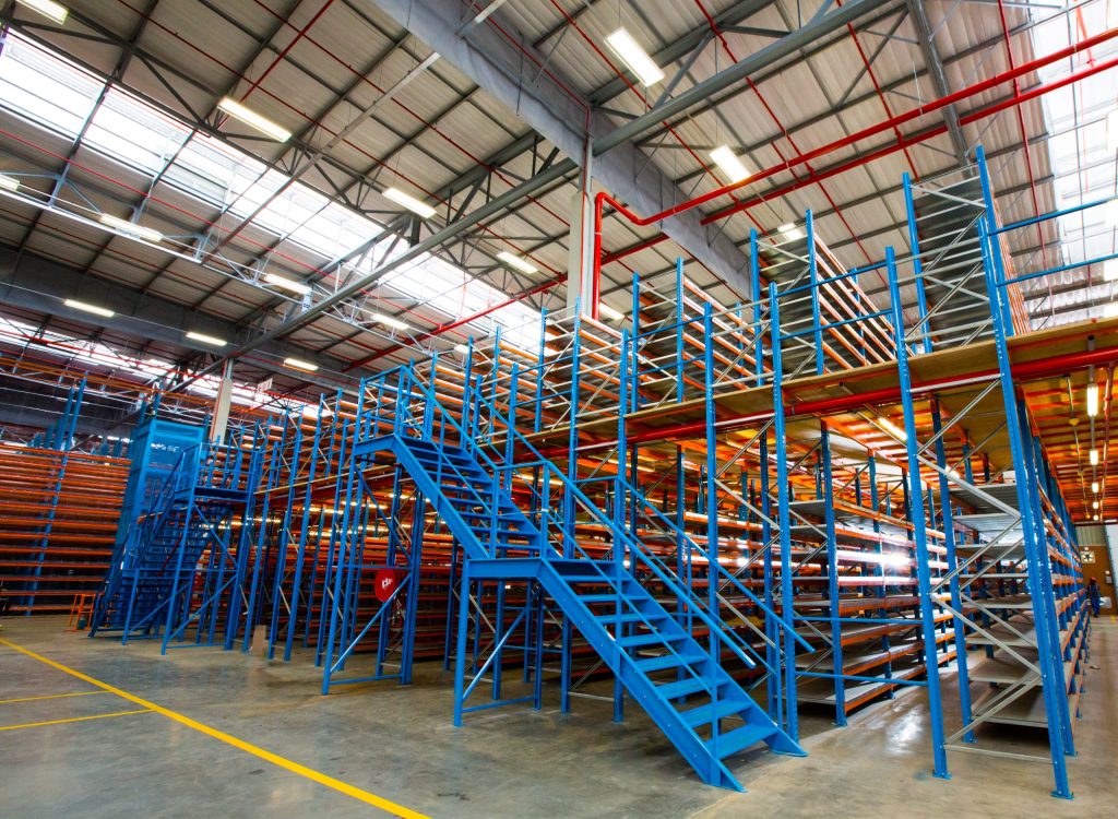 rack supported mezzanine floor