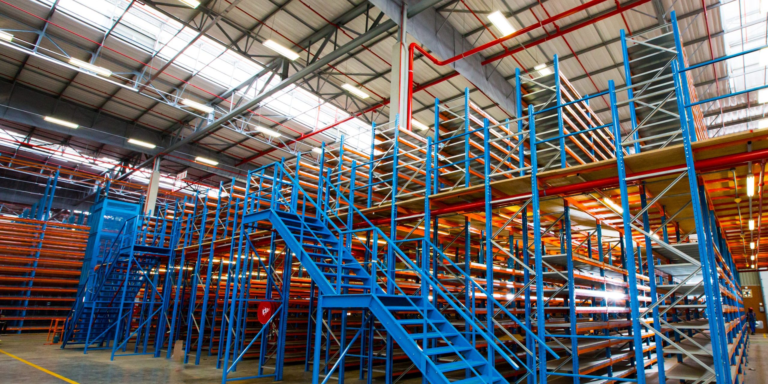 rack supported mezzanine floor