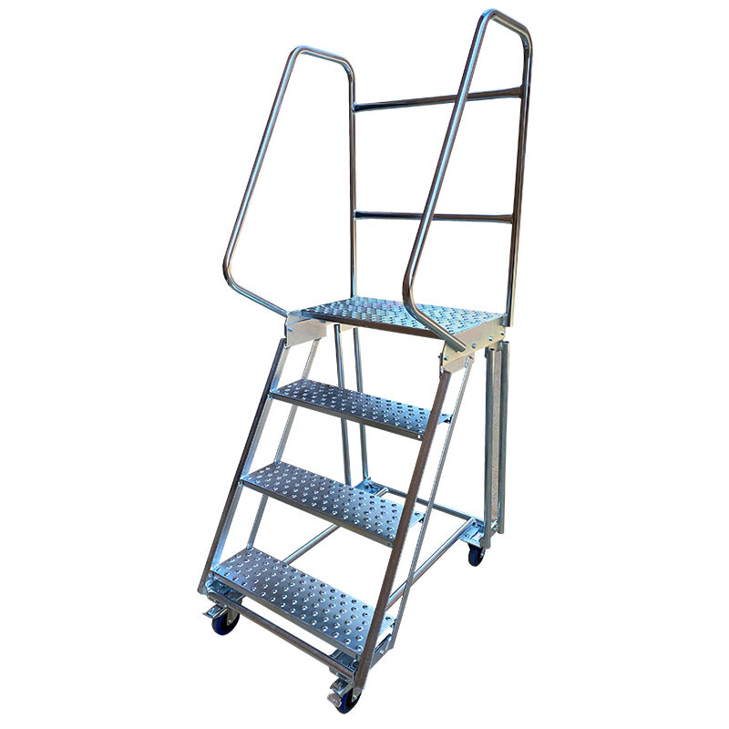 mobile safety ladder made out of steel