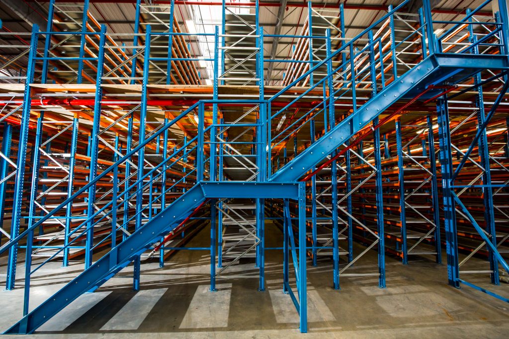 Using mezzanine flooring to maximise vertical space