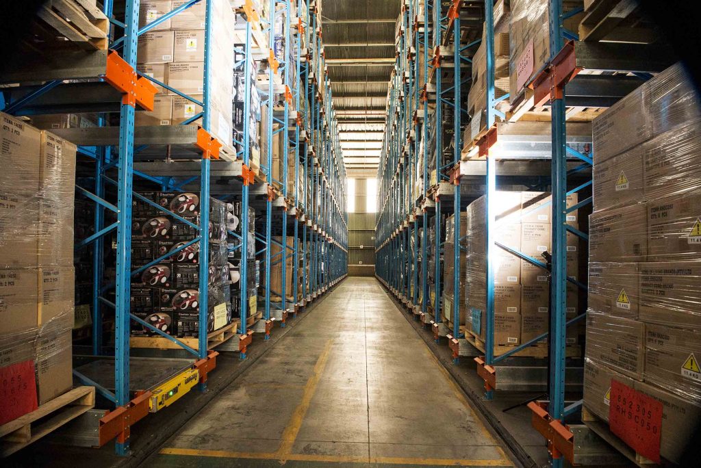 Best manufacturing racking system in use and supplied by Krost