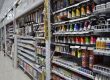 Stationary stacked in a store on a setup bought with gondola shelving prices.