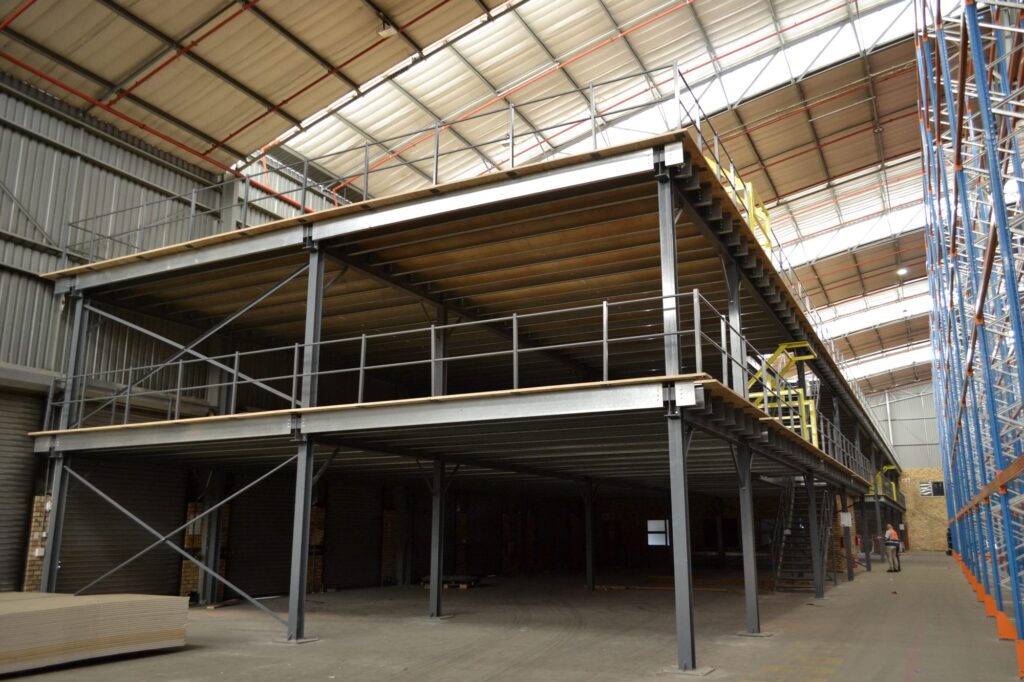 Structural mezzanine floor installation by Krost